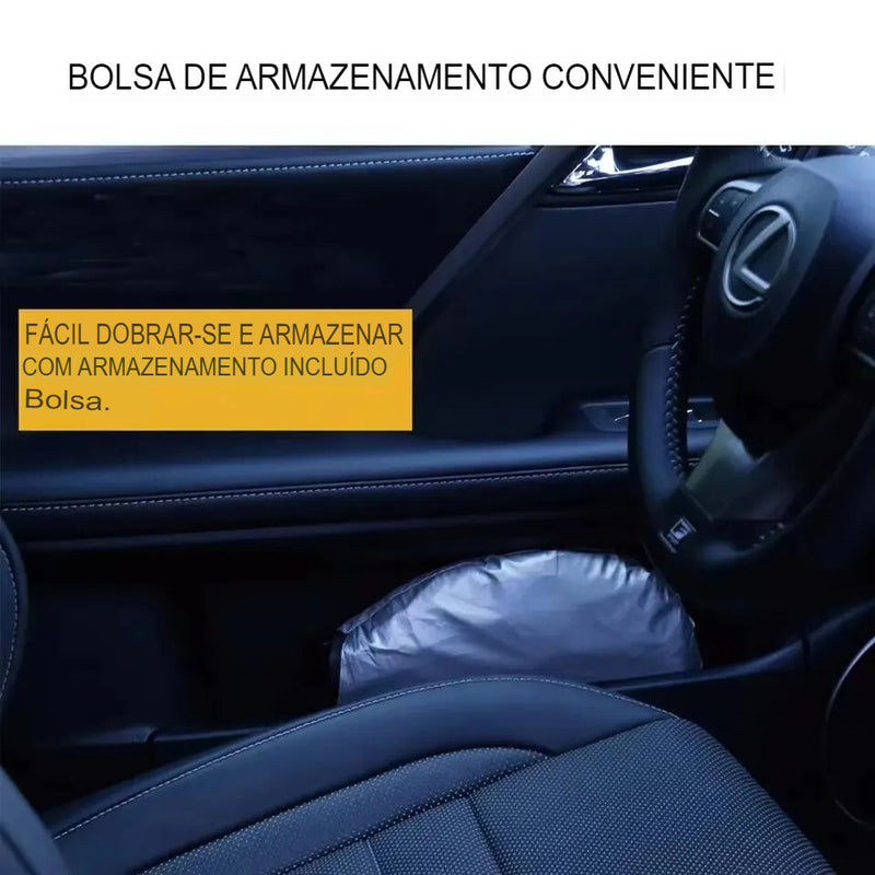 Protetor solar dobrável para para-brisa do carro