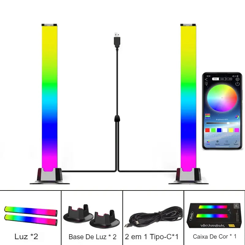 Iluminação Inteligente Lâmpada LED RGB com Controle