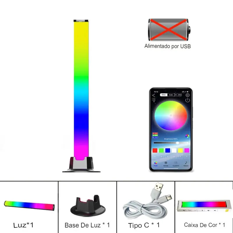 Iluminação Inteligente Lâmpada LED RGB com Controle