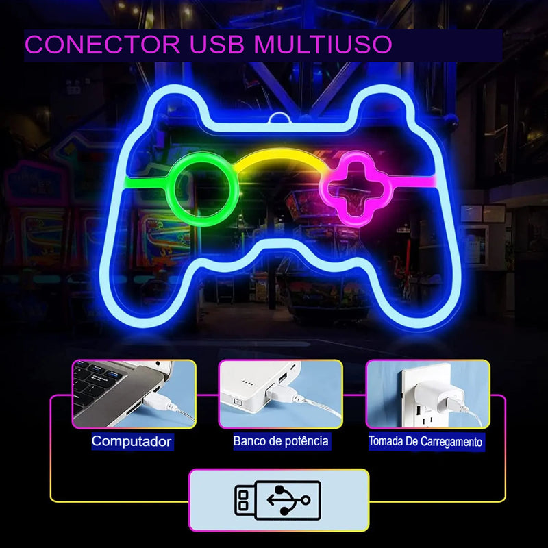 Luz Neon LED Gamer